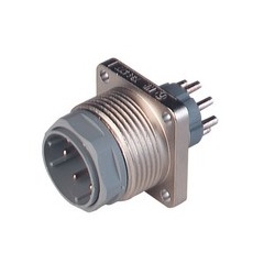 N11R BM FA S; Surface-mounted connector with flange, 11 contacts + PE, male, 5A 25V AC, 5A, 50V DC