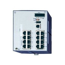 16 port Fast-Ethernet Compact OpenRail Switch, managed, software Layer 2 Enhanced, for DIN rail store-and-forward-switching, fanless; 16 ports in total; 1. uplink: 10/100BASE-TX, RJ45; 2. uplink: 10/100BASE-TX, RJ45; 14 x 10/100 BASE TX, RJ45