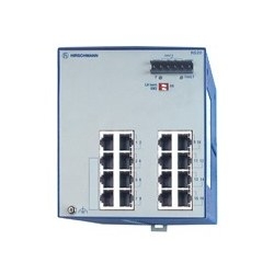 Fast-Ethernet-Switch, Unmanaged, 24-Port, Software Layer 2 Enhanced, for DIN Rail Store-and-Forward-Switching, Fanless Design