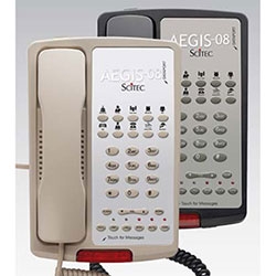 Scitec Aegis-T-08 Ash, Two-Line, Corded, Speakerphone And 10 Memory Keys
