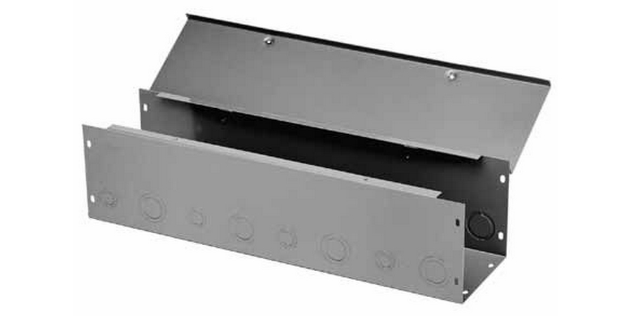 Lay-In Wireway Open Adapter Gray Steel
