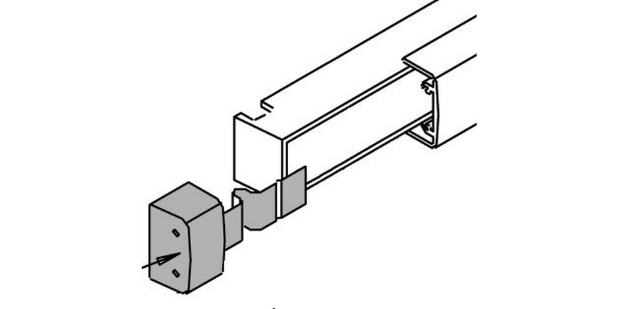 Metal End Cap Assembly, For Use With 3700, 8700, 8800 Series Exit Devices