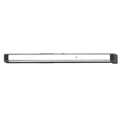 Door Concealed Vertical Rod Exit Device, Narrow Stile, Electric Latch Retraction, 36" Opening Width, Clear Anodized Pushbar, For Aluminum Door
