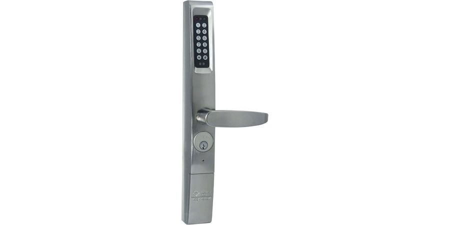 Entry Control Device, 15-3/8 in. H, 3-7/8 in. L, 313 Dark Bronze ...