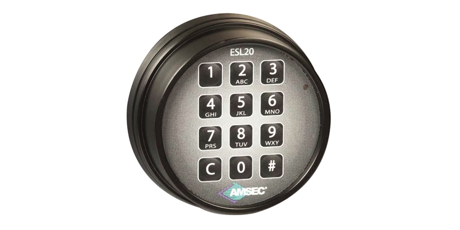 Electronic Keypad Lock, Black, UL Listed