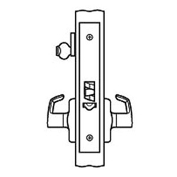 Mortise Door Lockset, Electric, Fail Secure, Right Hand, Lever x Lever, 12/24 Volt DC, Satin Chrome Plated