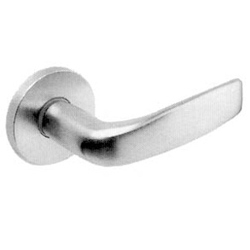 Mortise Door Lockset, Right Hand, Citation, Cast Lever, Wrought Rose, ANSI F13, Satin Chrome Plated, With Deadbolt, Without Cylinder, For Entrance/Dormitory