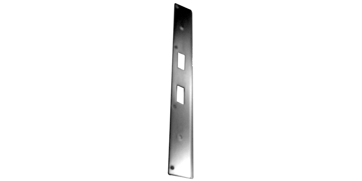 Security Strike Plate, Silver-Coated, Steel, For Use With 3-5/8 in., 4 ...