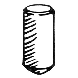 Door Lock Cylinder Pin, Bottom, #3, A2 System, 100 each per Pack