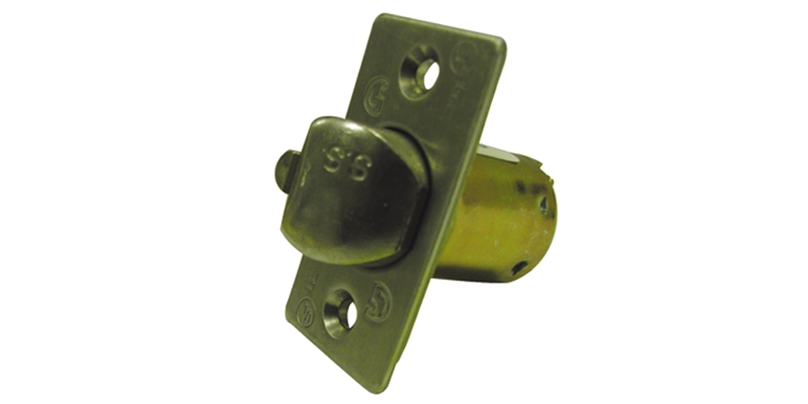 Deadlatch, US3 Bright Brass, 2-3/8 in. Backset, Latch Face: Square ...