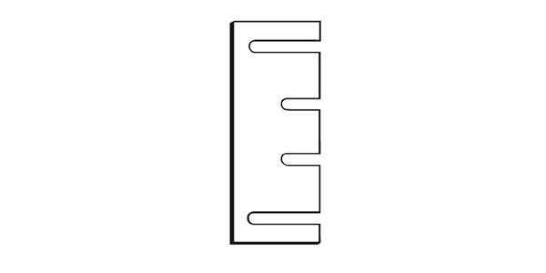 Filler Plate, Prime-Coated, Steel, 4-1/2 in. H