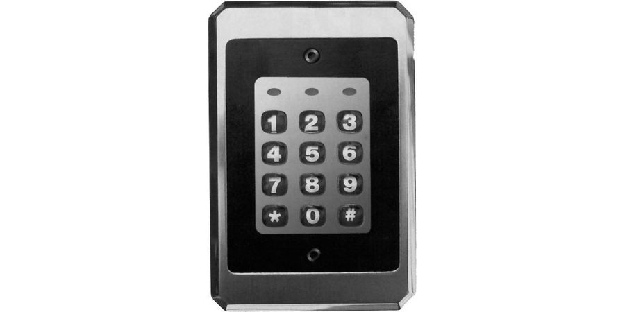 Architectural Backlit Keypad, 12 to 24 VAC/DC Input, Flush-Mount, 1 in ...