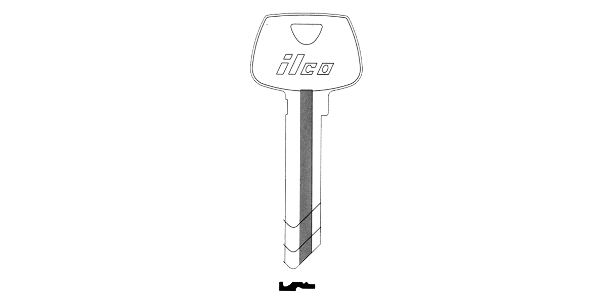 Cylinder Lock Key Blank, 6 Pin or Disc Pin Length, Pin Tumbler Cylinder ...