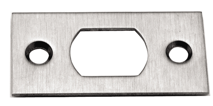 Front Faceplate, US26D Satin Chrome, Latch Face: Square Corner 1-1/8 in ...