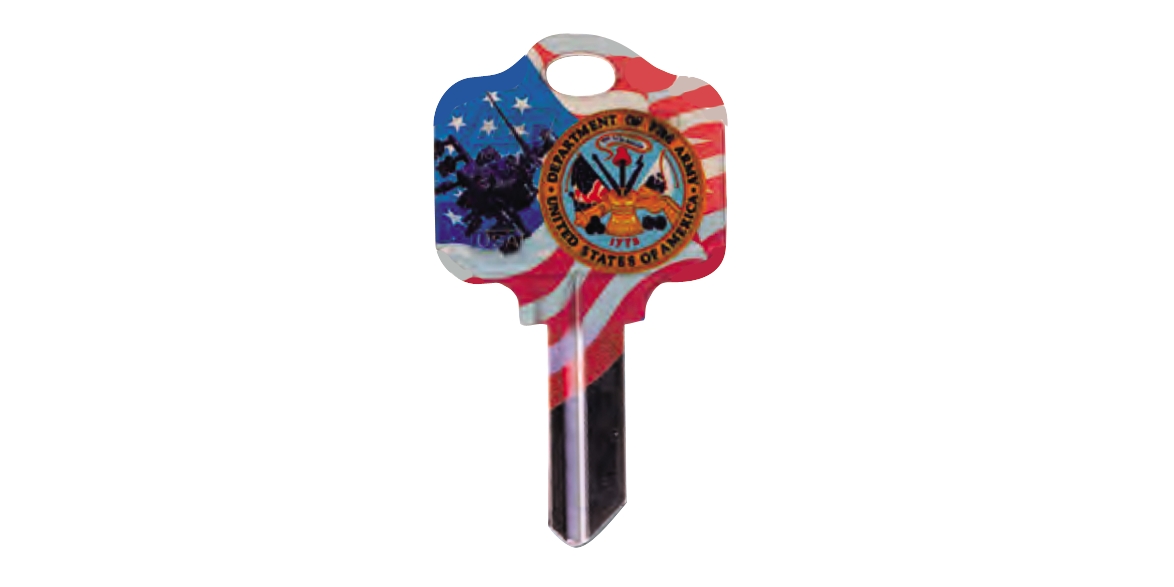 Decorative Key Blank, 5 Pin or Disc Pin Length, Automotive, Pin Tumbler ...