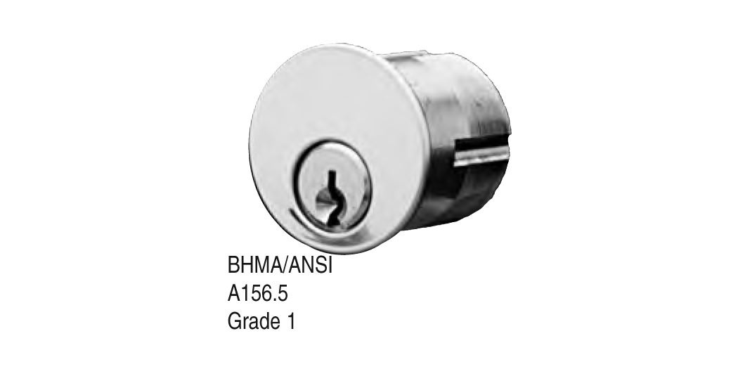 Mortise Cylinder, 6 Pin or Disc Pin Length, Adams Rite Cam, Solid Brass