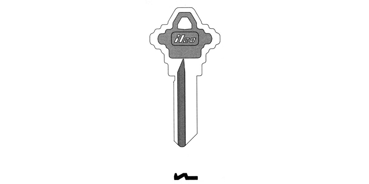 Cylinder Lock Key Blank, 5 Pin or Disc Pin Length, Automotive, Pin ...