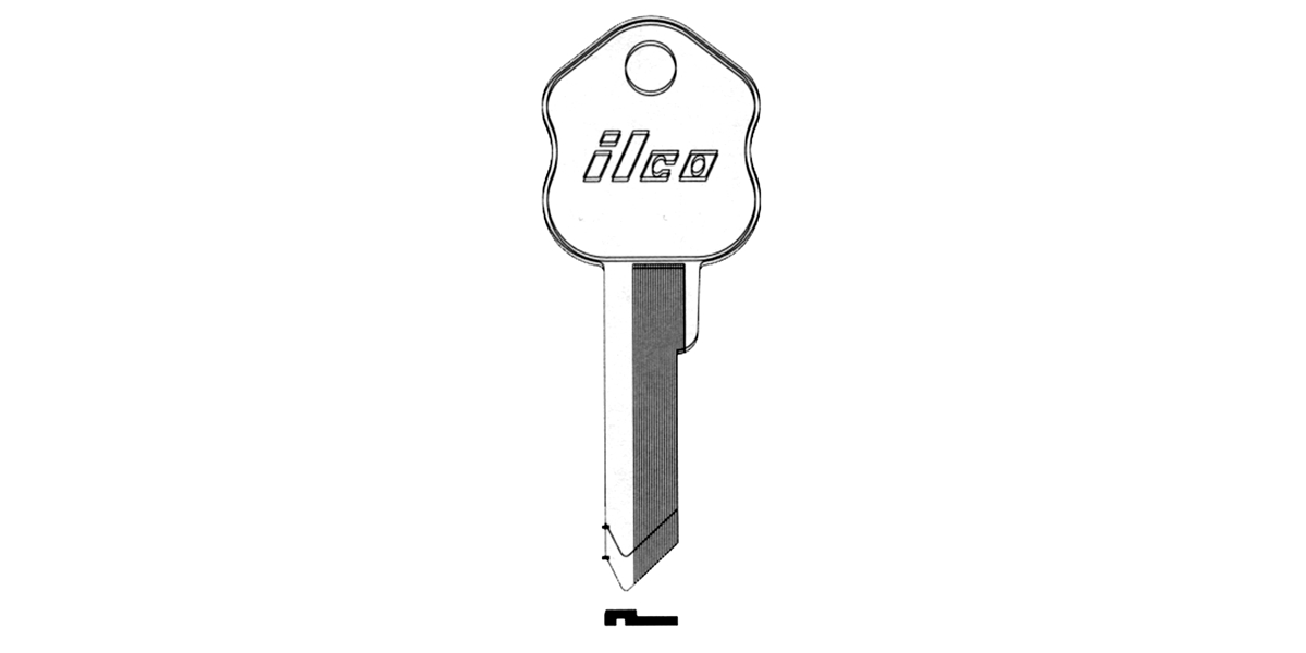 Key Blank, 5 Pin or Disc Pin Length, Automotive, Safe Deposit Key Blank ...