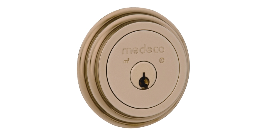 Door Deadbolt, Medeco3, 5-Pin, Residential Trim, Cylinder x Thumbturn ...