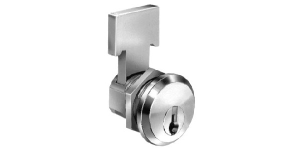 Drawer Lock, Polished Dull Chrome, Pin Tumbler Key, Metal, Key Code ...