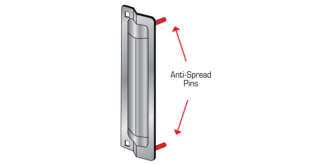 Latch Protector, Dimensions: WxH: 11 x 3 in., For Use With Backsets ...