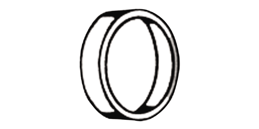 Door Lock Cylinder Blocking Ring, US10B Oil-Rubbed Bronze, 3/8 in. L, 1 ...