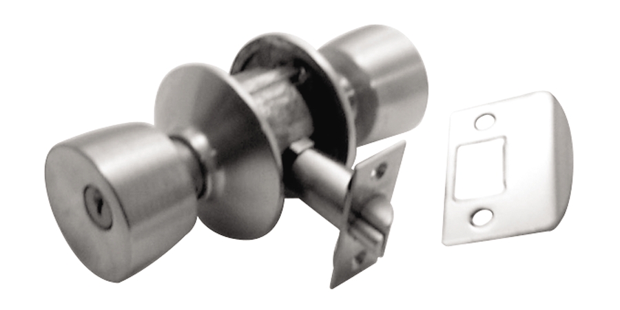 Door Lock, ANSI: Grade 2, Function: Entry with Turnbutton, US26D Satin ...