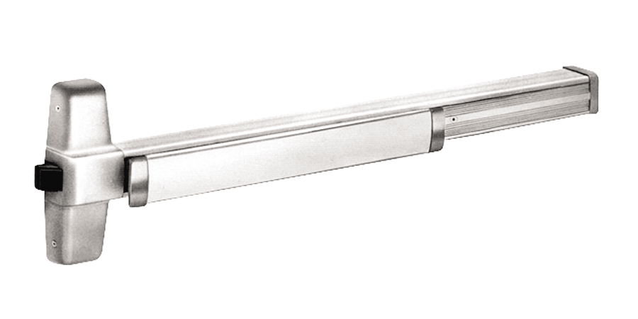 Rim Exit Device, 36 in. L Rail, Wide Stile and Solid Door Stile, UL ...