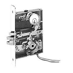 Mortise Lock Device, Electric, Fail Secure, 24 Volt DC, 0.3 Ampere Solenoid, Satin Stainless Steel