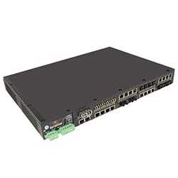 PoE TP module with four 10/100Mb auto-negotiating auto-cross RJ45 ports. PoE chassis and L power supply is required with the module.