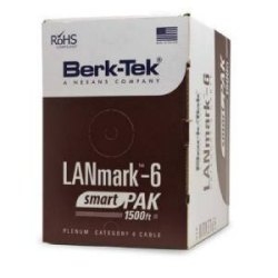 Lanmark-6 Min Compliant, 24 AWG-4Pair Category 6 UTP-CMR Solid BC FEP/FEPVC, White, Box of 1,500 ft., RoHS