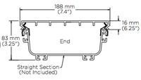Fiber Raceway Cover Kit, Black, Engineering Thermoplastic