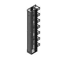 Evolution g3 Vertical Cable Manager, Combination Cable Manager, 10in. Wide X 7ft. High, Black, 10ft. (254 mm) W x 20.2ft. (513.08 mm) D x 83.97ft. (2132.838 mm) H