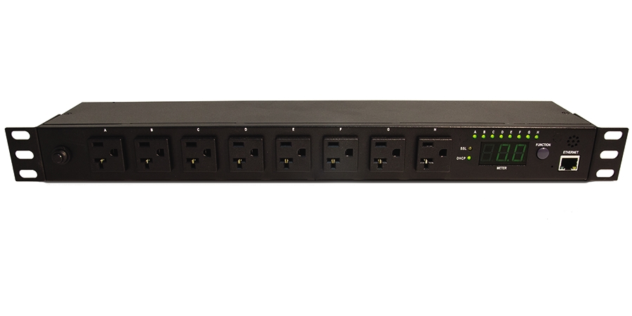 Remote Power Manager, 120 V, 15 A Input, 12 A Output, Metal