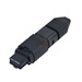 12-F MTP 50/125 CONNECTOR BLACK HOUSING AND BLACK BOOT NO PINS UNICAM