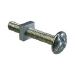 M6 X 12 STL  ROOF BOLT &      NUT Z/C BS1494