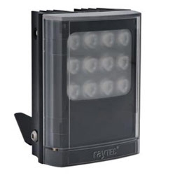 Infrared LED Illuminator, 1-Panel, VARIO2, 12 to 24 Volt AC/DC, 13 Watt, 9-LED, 940 NM Wavelength, 10 to 120 Degree, 4&quot; Length x 5&quot; Width x 2.5&quot; Depth, Black