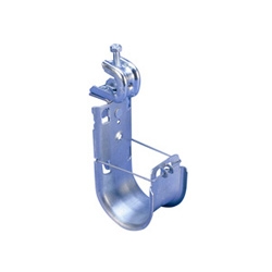 nVent CADDY Cat HP J-Hook with BC200 Beam Clamp, Swivel, 2&quot; dia, 1/2&quot; Max Flange