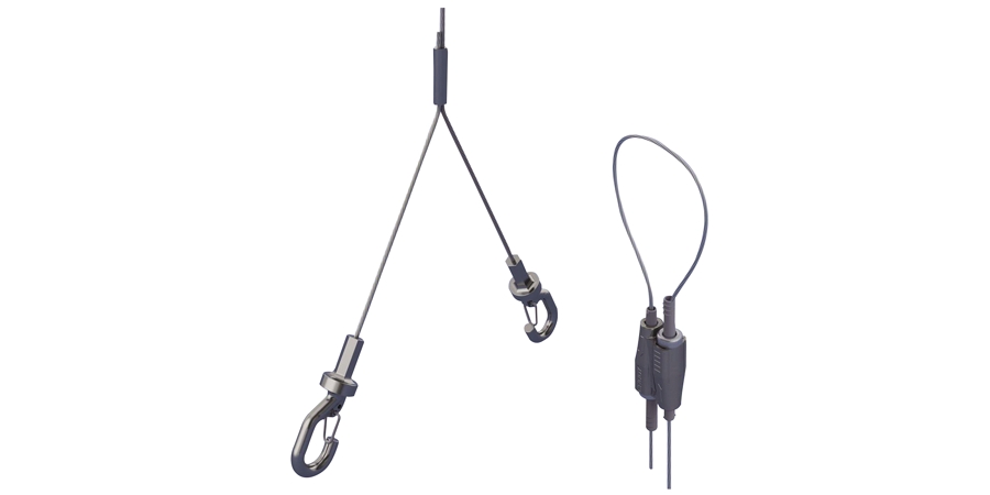 Wire Rope Hanger Kit; 9.9 ft.; 100 lb. Working Load