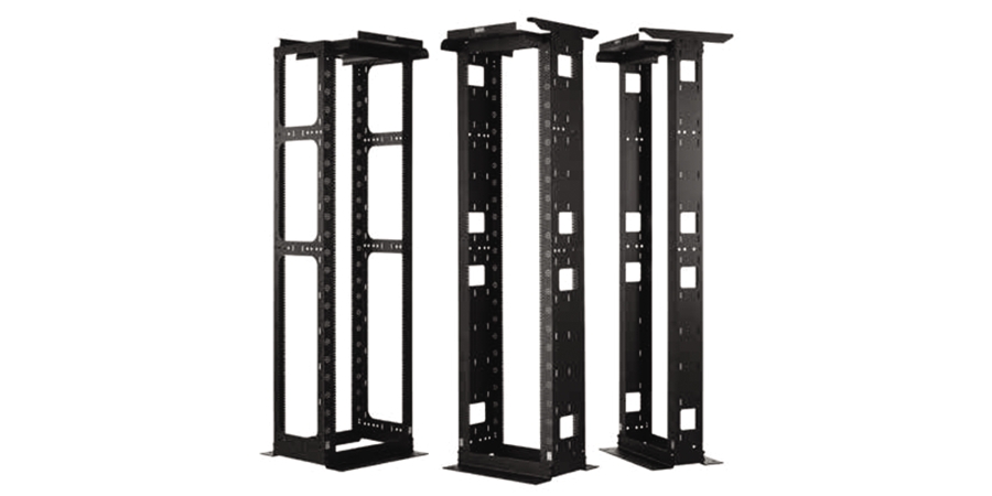 Open Frame Rack,Black,86.13 in. Ht,Aluminum,19 in. Wd Mount,45U Rack,24 ...