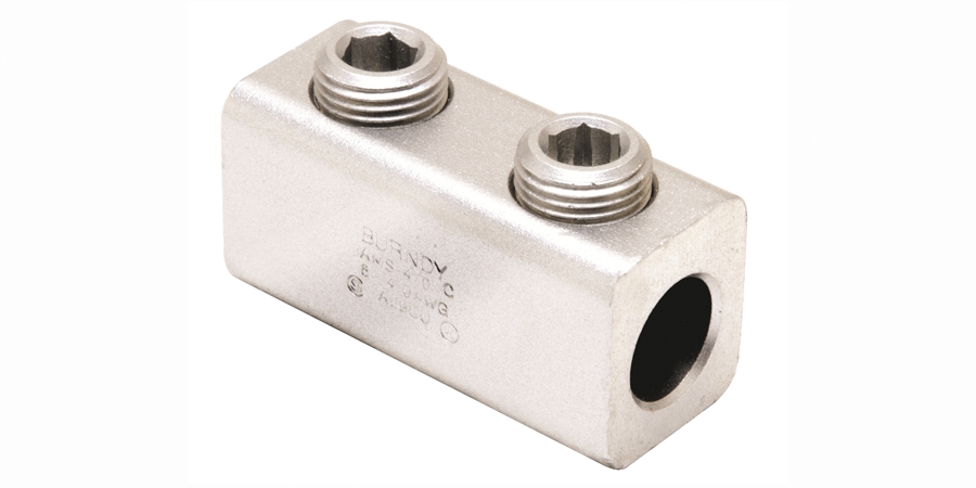 In-line Cable Splicer/Reducer, Aluminum, 250 mcm