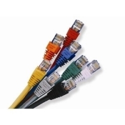 24 AWG, 4 PAIR, MODULAR CABLE ASSEMBLY, RJ45 TO RJ45 UNSHIELDED TWISTED PAIR CAT 5 T568B WIRING 2 METER COLOR BLUE