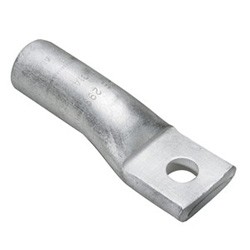 Aluminum Compression Lug, 1 Hole without Inspection Window, 1 AWG, 3/8" Stud, Tin Plated