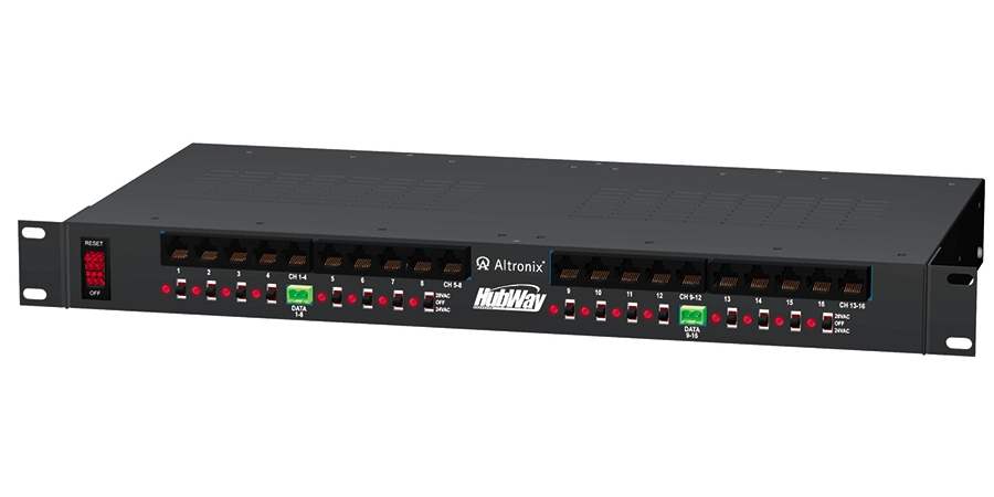 UTP Passive Transceiver Hub, 16 Channel, Video up to 750ft., Integrated ...