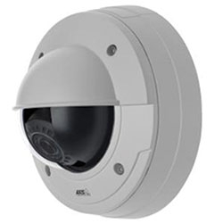 P3364-VE 6MM Light-Sensitive, Day/Night Fixed Dome Network Camera with Lightfinder in a Vandal-resistant, Outdoor Casing. Vari-focal 2.5-6 MM P-iris Lens, Remote Focus and Zoom.  Max. HDTV 720p or 1MP at 30 fps. WDR - Dynamic Contrast