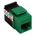 GigaMax 5e QuickPort Connector, UTP Category 5e, 110 Style Termination, Universal Wiring, Green