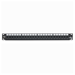 eXtreme 6+ QuickPort Patch Panel, 24-Port, 1RU, Category 6, Includes Cable Management Bar