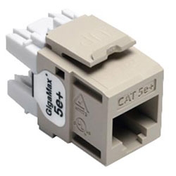 GigaMax 5e+ QuickPort Connector, Category 5e, Ivory