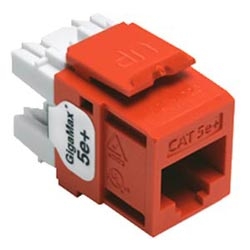 GigaMax 5e+ QuickPort Connector, Category 5e, Orange