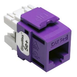 GigaMax 5e+ QuickPort Connector, Category 5e, Purple